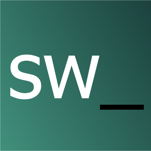 Site icon for Sharp Write showing letters SW with a cursor next to it.